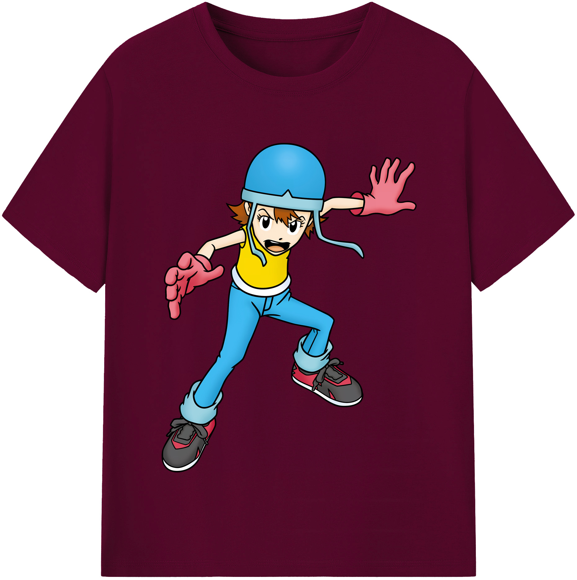 （画像用） Digimon デジタルモンスター/デジモン レディースカジュアルプリントTシャツ（綿100％）